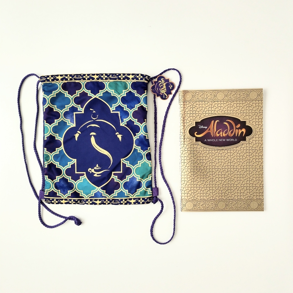Aladdin Drawstring Backpack & Musical Play Book